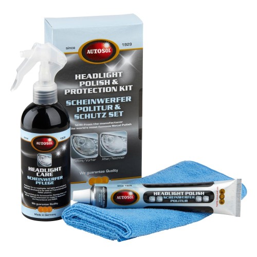 Autosol Kit de polissage & protection des phares