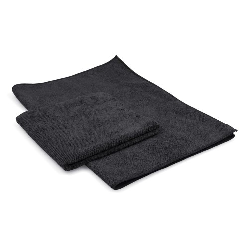 Mikrofasertuch Maxi Soft 40 x 85 cm schwarz (2 Stück)