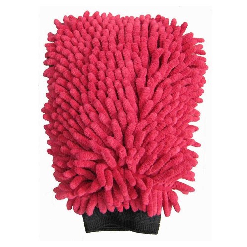 Washing Glove Microfibre Rasta Red