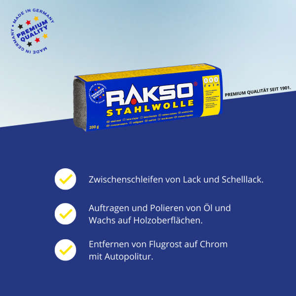 Rakso Stahlwolle 000 FEIN