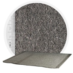 Edelstahlwolle 1.4113 kreuzvernadelt - 1000 mm, 70 μm, ± 1200 gr/m2 (pro Meter)