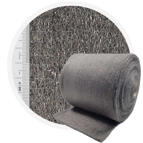 Stainless Steel Wool 434 crossed 400 mm - 70 μm, ± 1200 gr/m2