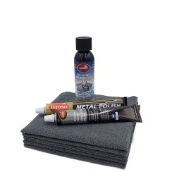 Edelstahl Auspuff polierset