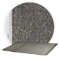 Edelstahlwolle 1.4113 kreuzvernadelt - 1000 mm, 70 μm, ± 1200 gr/m2 (pro Meter)