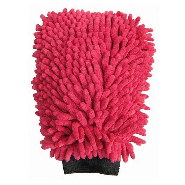 Waschhandschuh Mikrofaser Rasta rot