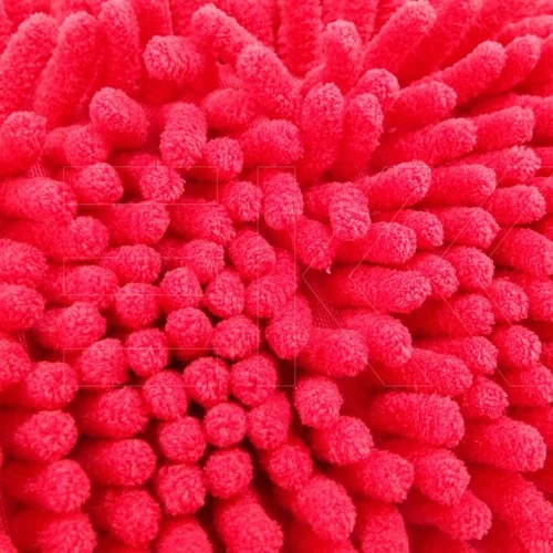 Waschhandschuh Mikrofaser Rasta rot