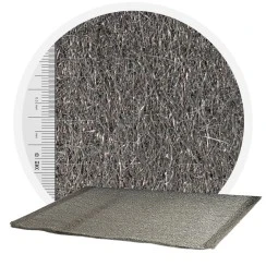 Edelstahlwolle 1.4113 kreuzvernadelt - 1000 mm, 70 μm, ± 1200 gr/m2 (pro Meter)