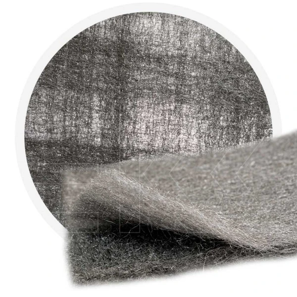 Edelstahlwolle 1.4113 kreuzvernadelt 200 mm - 70 μm, ± 1200 gr/m2