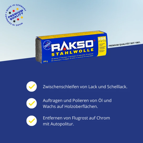 Rakso Stahlwolle 000 FEIN